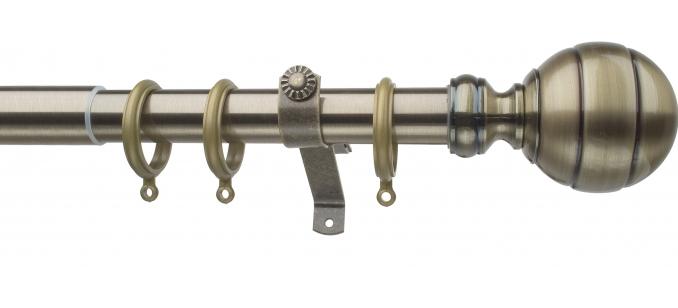 Skyline | Extendable Brass Curtain Pole