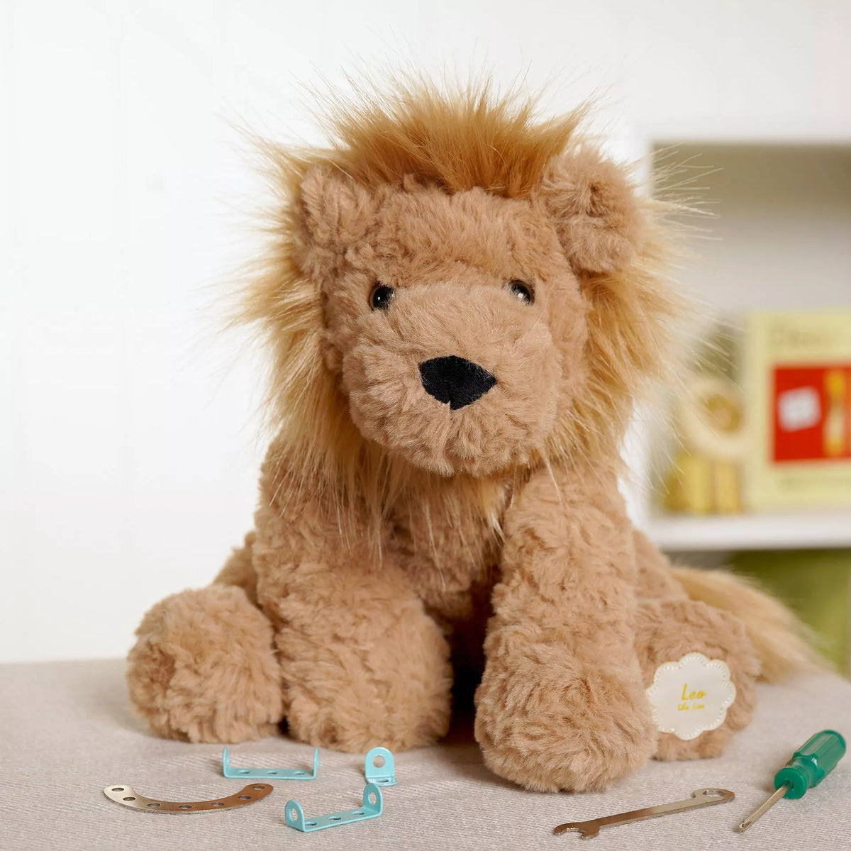 Leo The Plush Sitting | Brown Lion | 23cm
