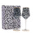 Leopard Print Wine Glasses