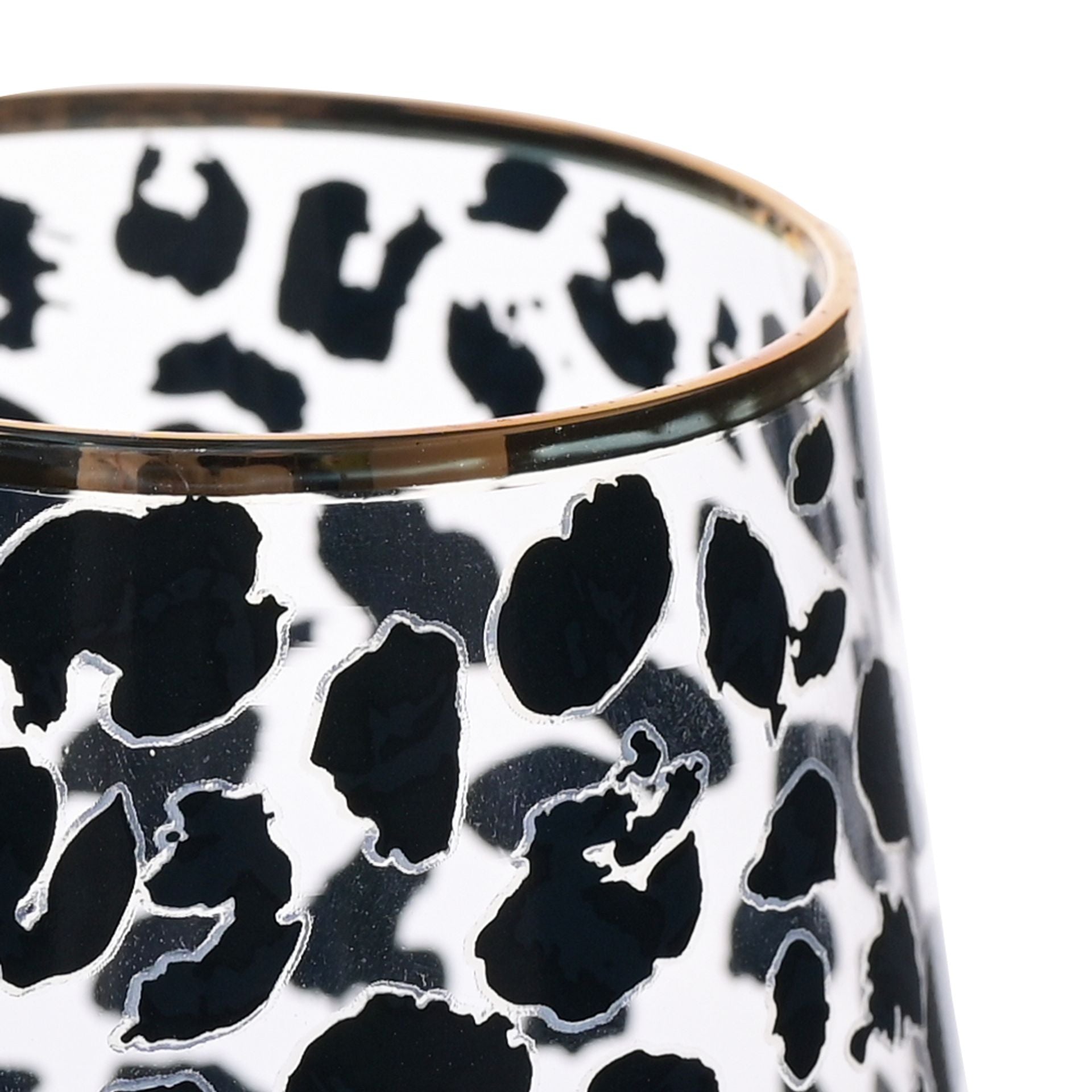 Leopard Print Wine Glasses