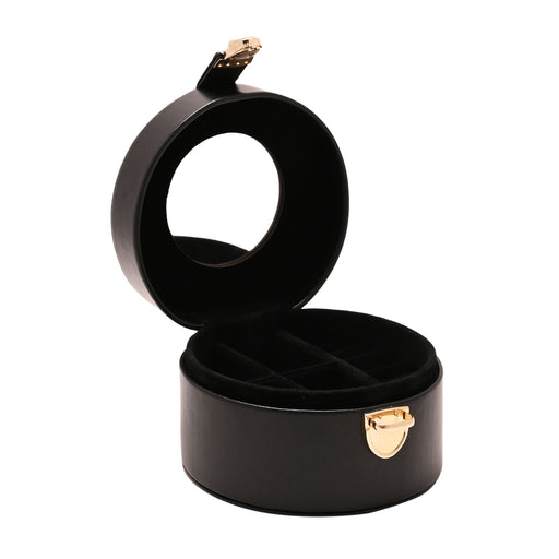 Black Round Jewellery Box