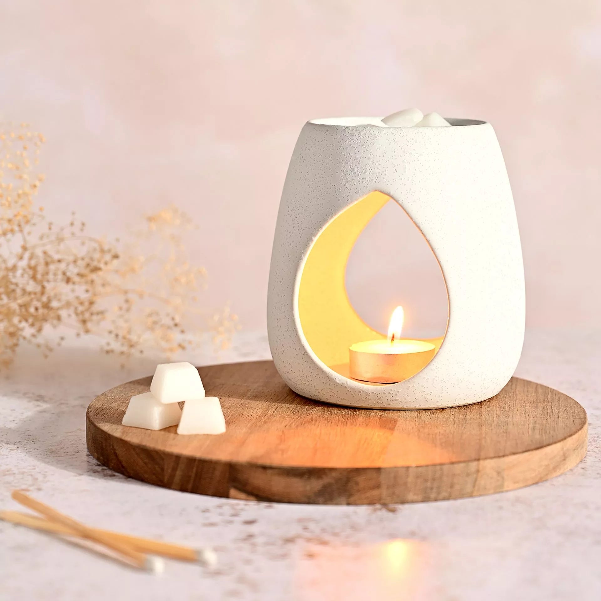 Serenity Wax Melt Burner | White
