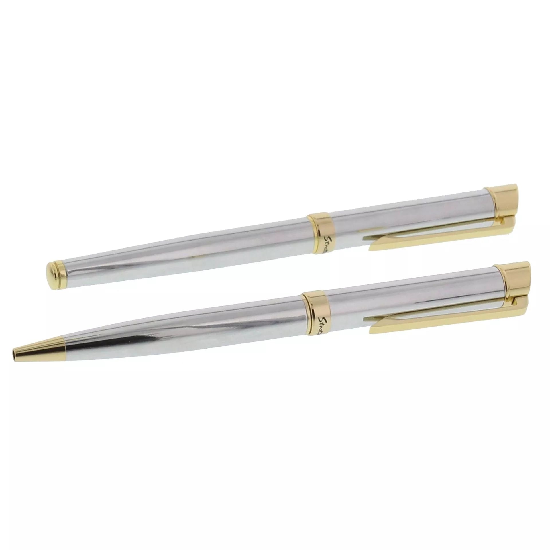 Rollerball & Fountain Pen Set | Silver & Gold