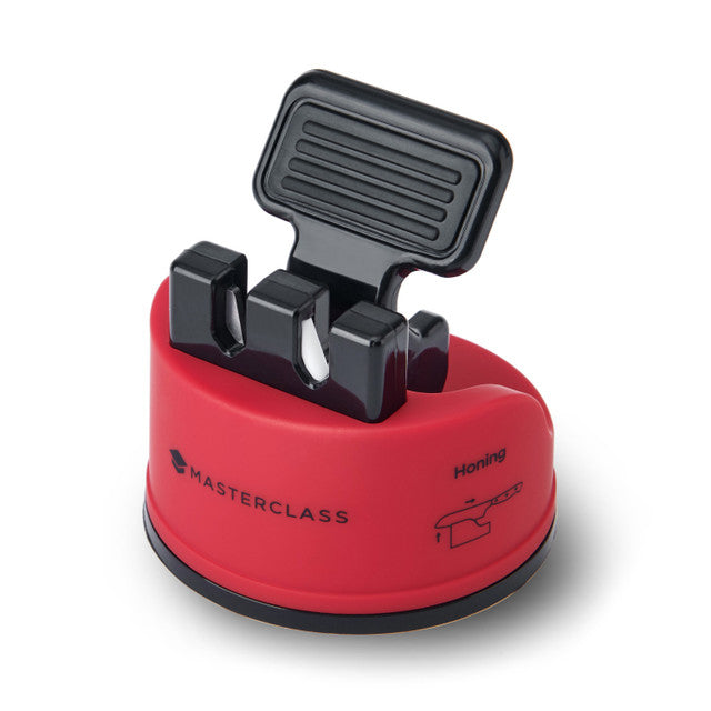 Red Smart Sharp Dual Knife Sharpener