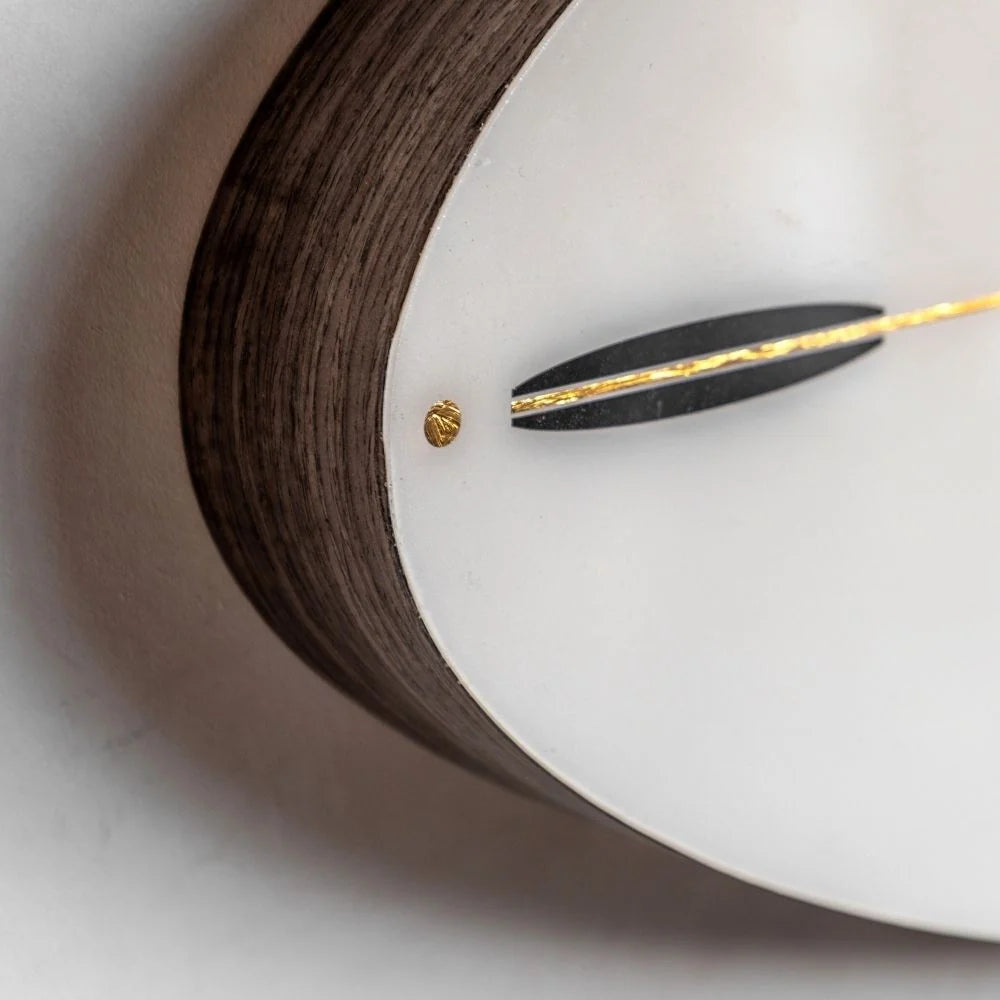 Greenwich Ellipse Wall Clock Snow White