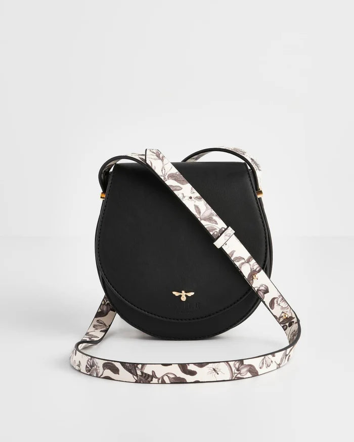 Tree Of Life Saddle Bag | Black