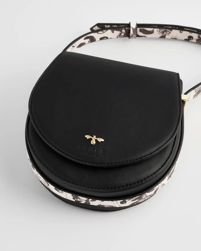 Tree Of Life Saddle Bag | Black