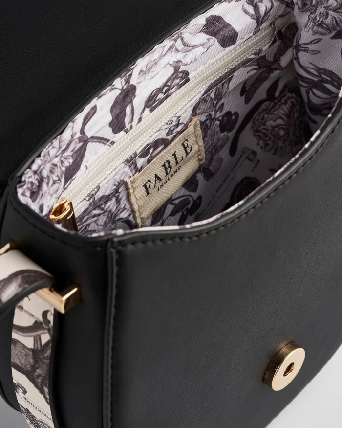 Tree Of Life Saddle Bag | Black