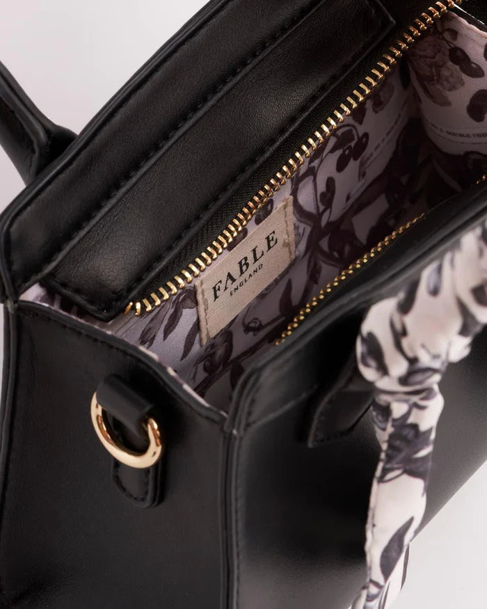 Tree Of Life Small Tote Bag | Black