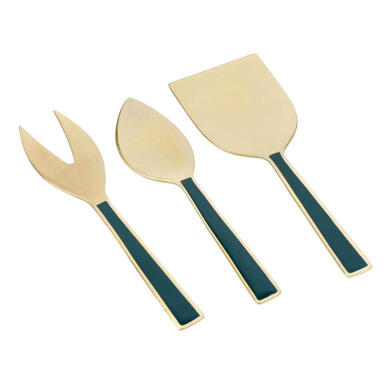 Green and Gold Cheese Knives