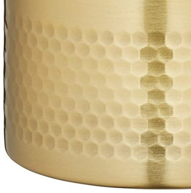 Five Piece Hammered Brass Finish Cocktail Tool Set