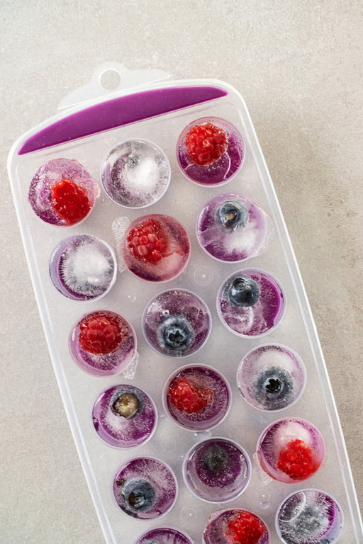 Purple Pop Out Flexible Ice Cube Tray