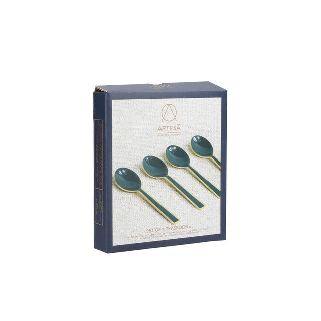 Green and Gold Teaspoons