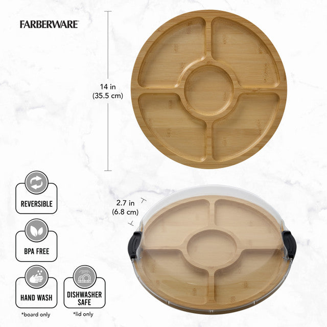 Build-a-Board | Bamboo Divided Serving Board