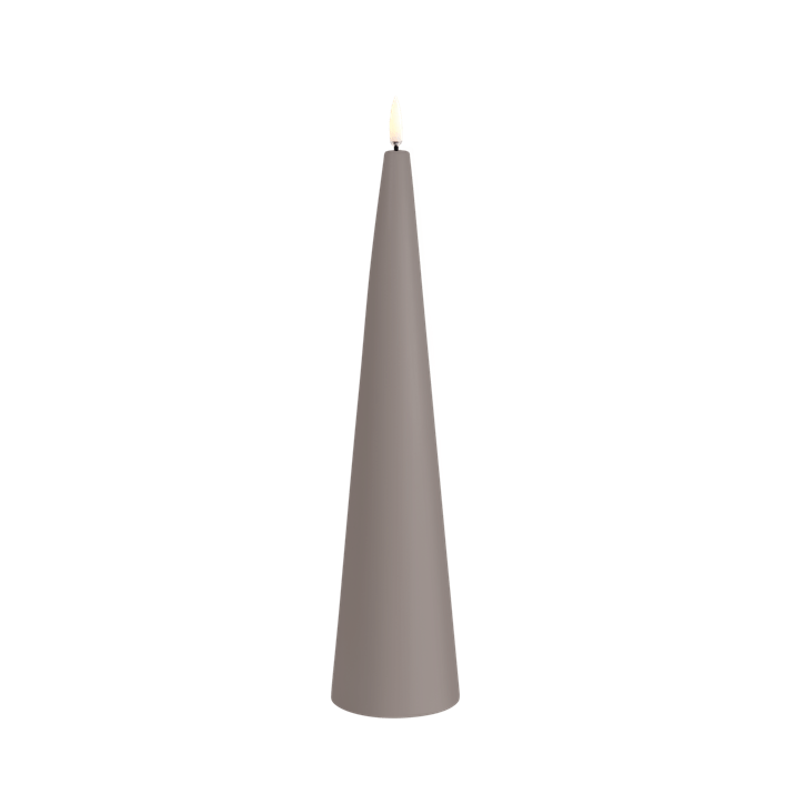 LED Large Cone Candle | Sandstone