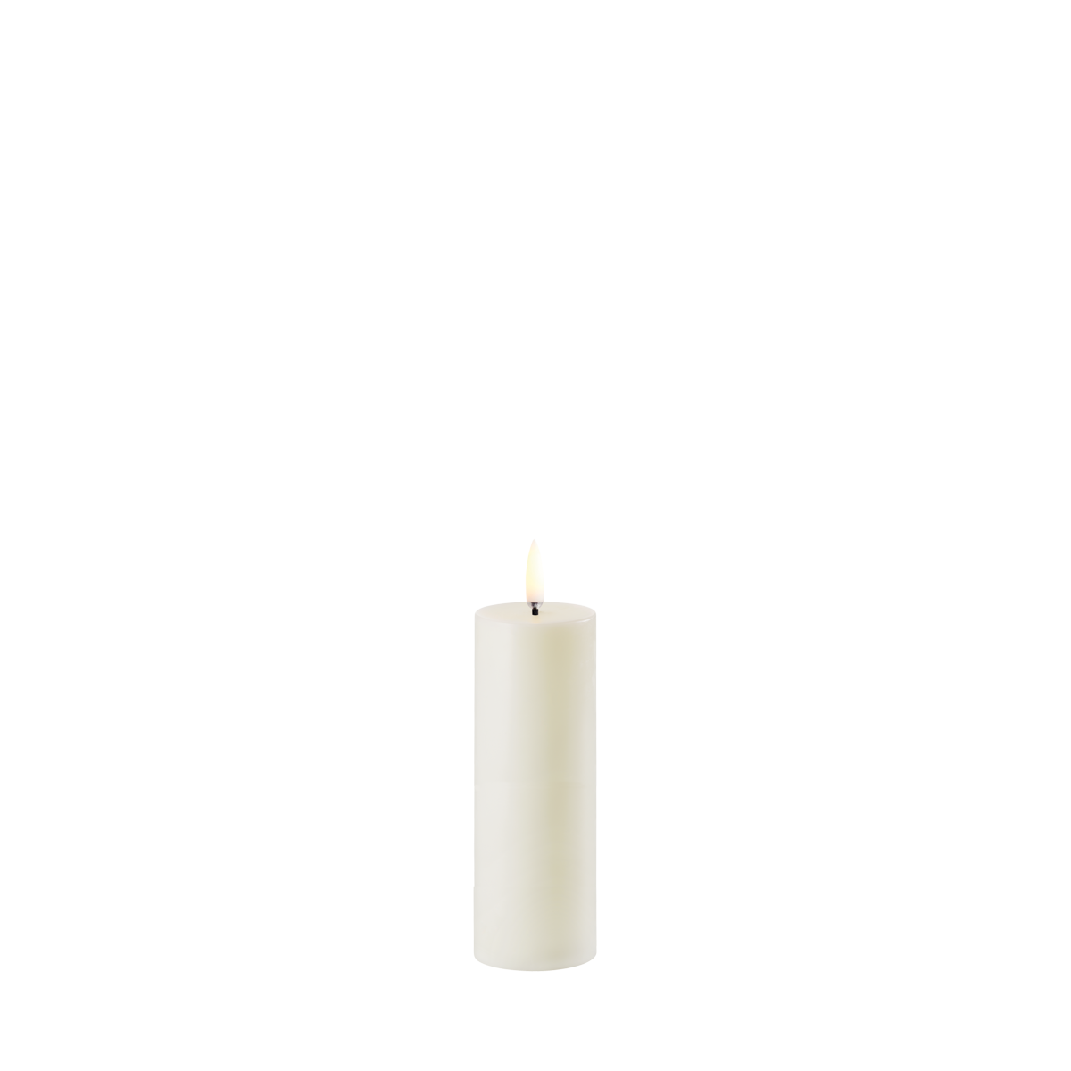 Ivory Smooth | LED Mini Pillar Candle Medium
