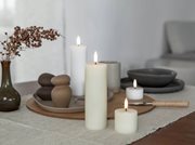 Ivory Smooth | LED Mini Pillar Candle Medium