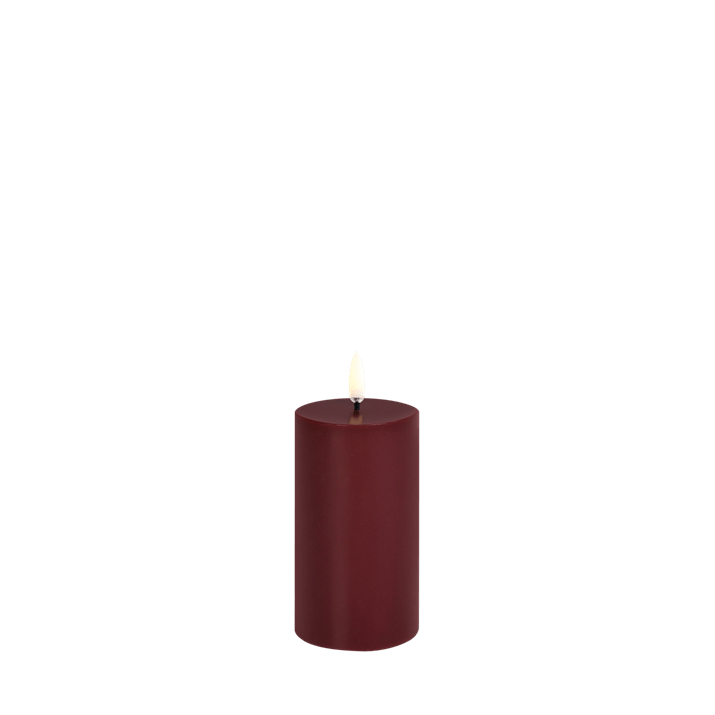 Wine Red | LED Small Pillar Candle