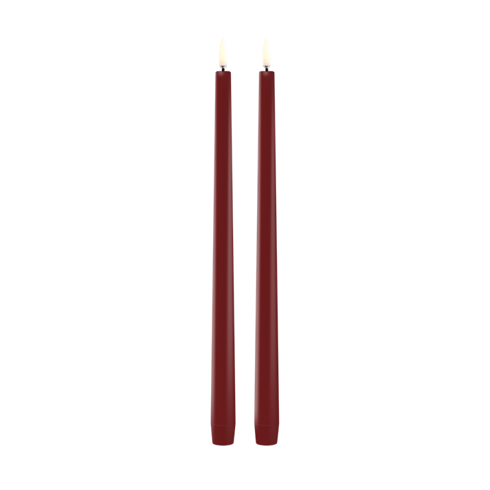 Carmine Red | Slim Taper Candles