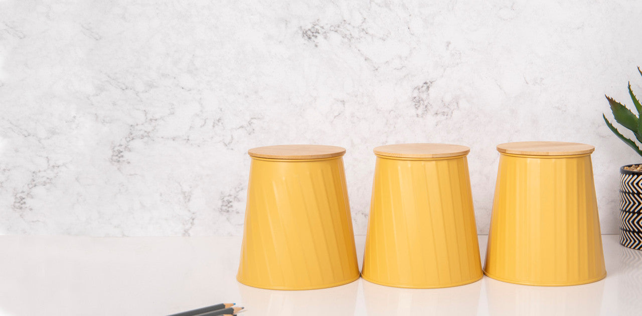 Storage Canisters Set of | Yellow