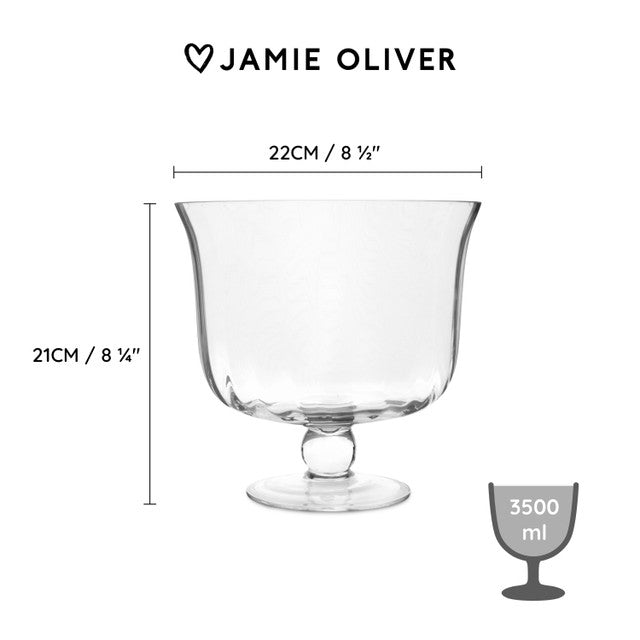 Jamie Oliver Big Love Showstopper Bowl | 22cm, Clear Glass