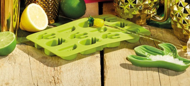 BarCraft Flexible Tropical Shape Ice Cube Tray|  Green