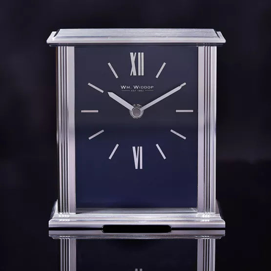 Silver Mantel Clock