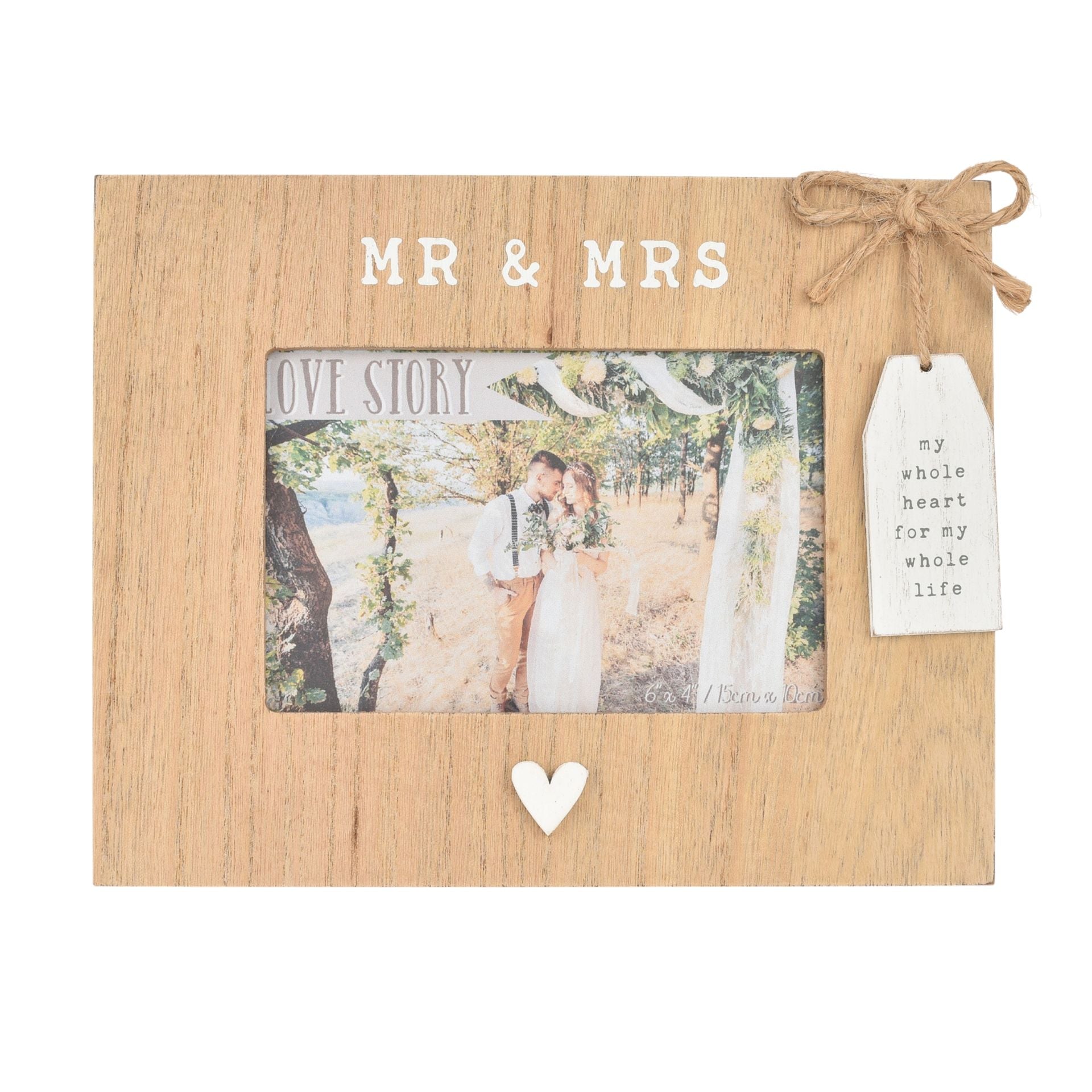 Love Story | Wooden Frame "MR & MRS"