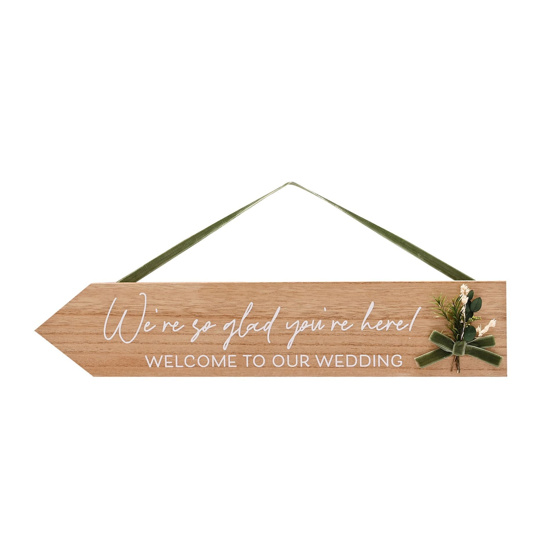 Love Story Hanging Arrow Plaque| Welcome To The Wedding