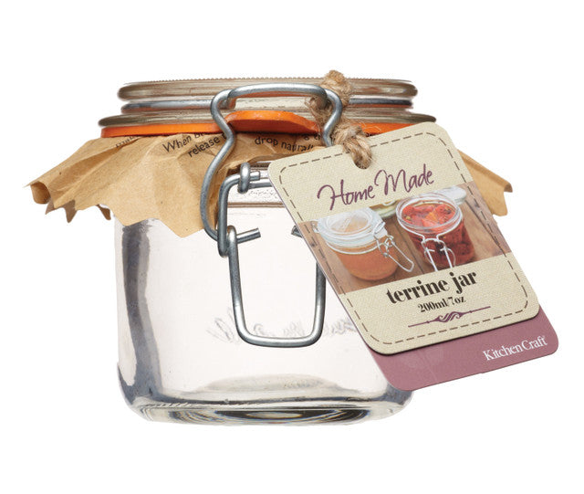 Home Made Glass Preserving Clip Top Jar