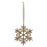 Celestial Gold Beaded Snowflake Tree Decoration