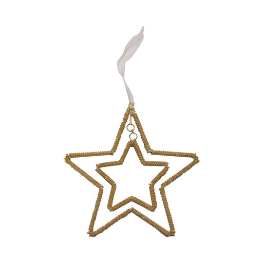 Celastial Double Gold Star Tree Decoration