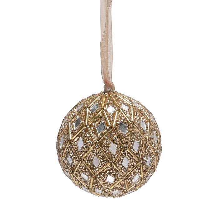 Bauble with Diamond Mirrored Design