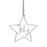 Glass Beaded Silver Hanging Decoration - Joy