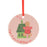 Pink & Green Ceramic Christmas Baubles