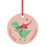 Pink & Green Ceramic Christmas Baubles