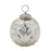 Heavy Glass Silver Bauble