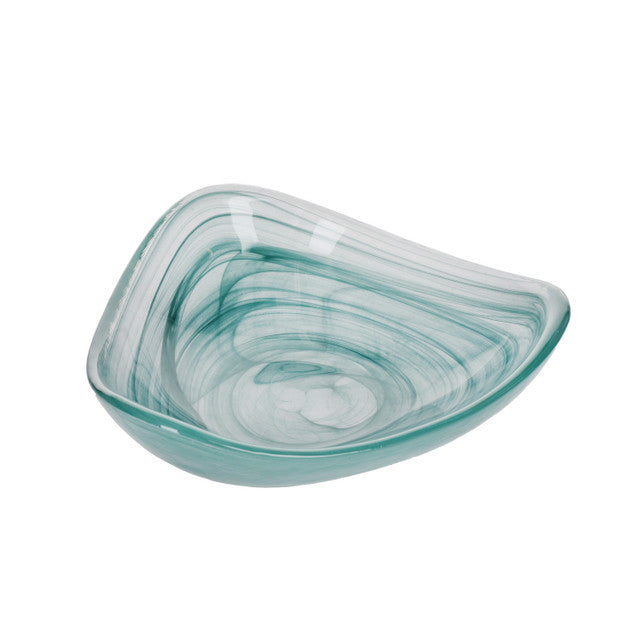 Green Swirl | Medium Serving Bowl