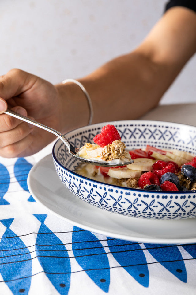 Blue Mediterranean Pasta Bowl