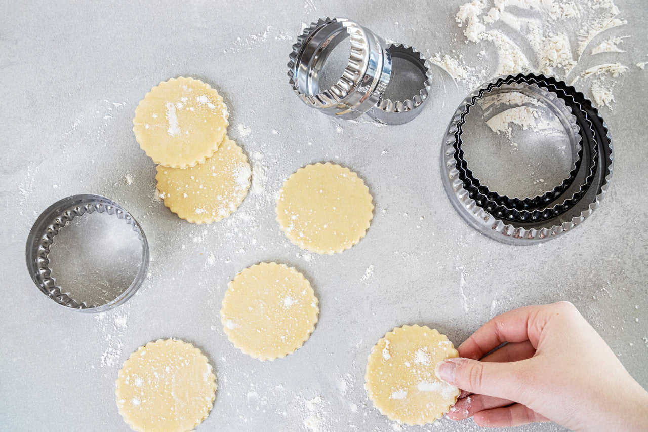 Set of Six Double Edged Biscuit / Pastry Cutters