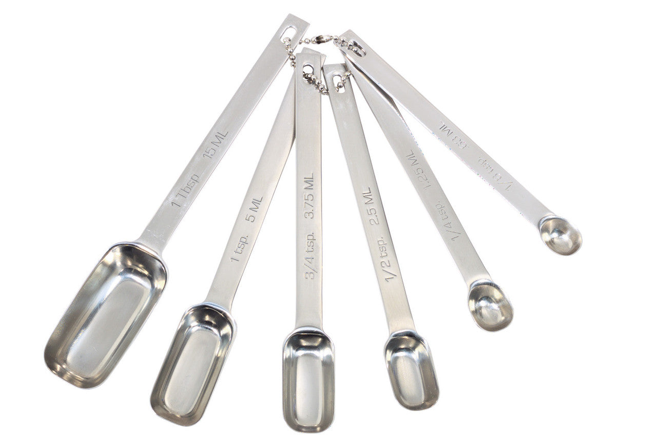 Stainless Steel 6 Piece Measuring Spoon Set