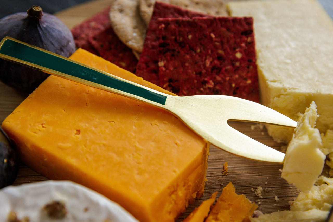 Green and Gold Cheese Knives