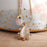 Double Layer Golden Necklace With Pastel And Quartz Teardrop