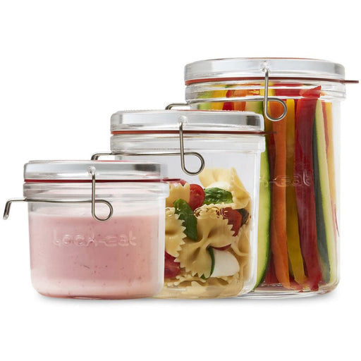 Luigi Bormioli Lock-Eat Frigo-Jars, Set of 3