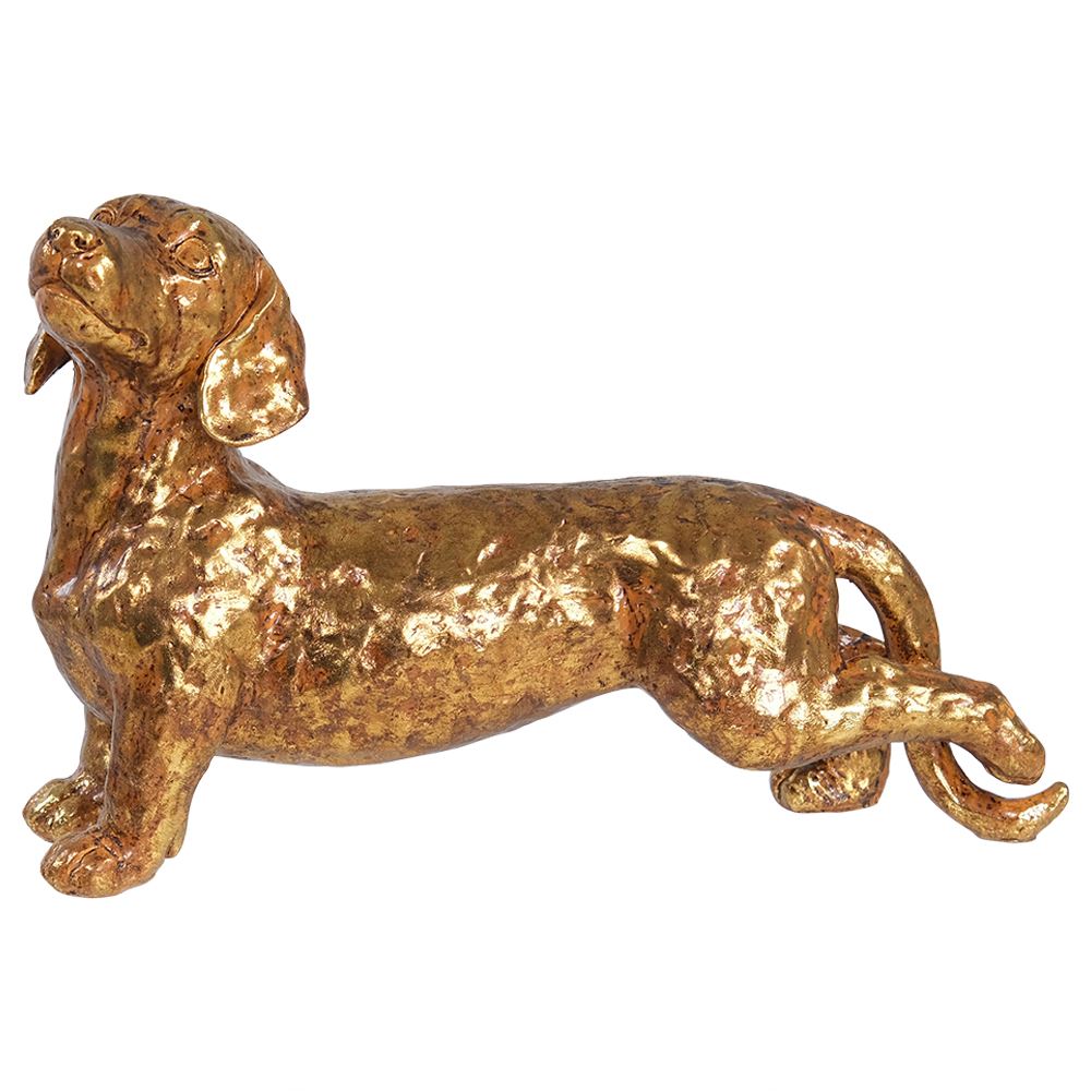 Gold Dog Figurine