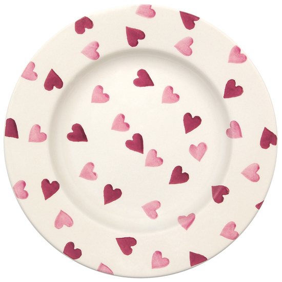 Pink Hearts 10.5" Plate