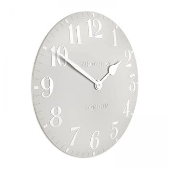 20" Arabic Wall Clock Dove Grey