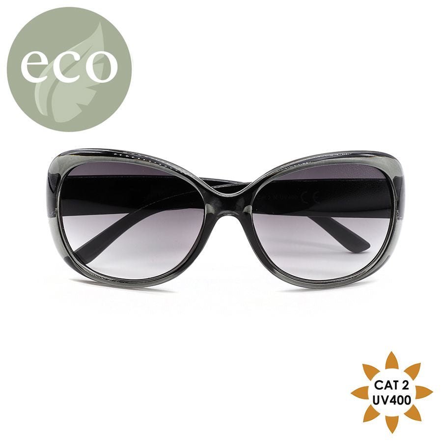 Smoky Grey Large Frame Sunglasses