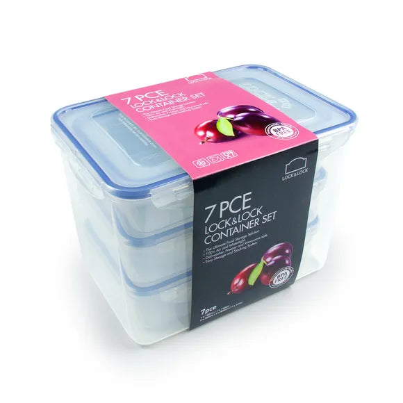 Clear Container Set | Seven Piece