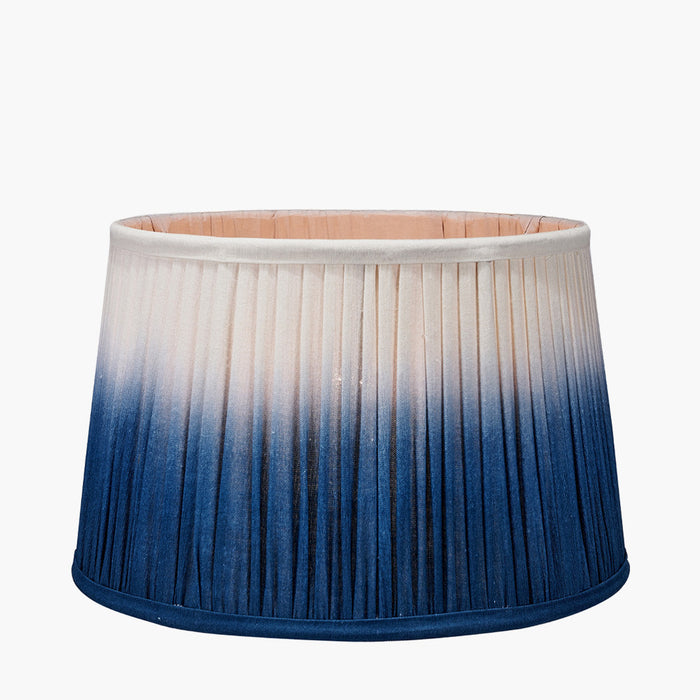 Scallop Blue Ombre Soft Pleated Tapered Shade